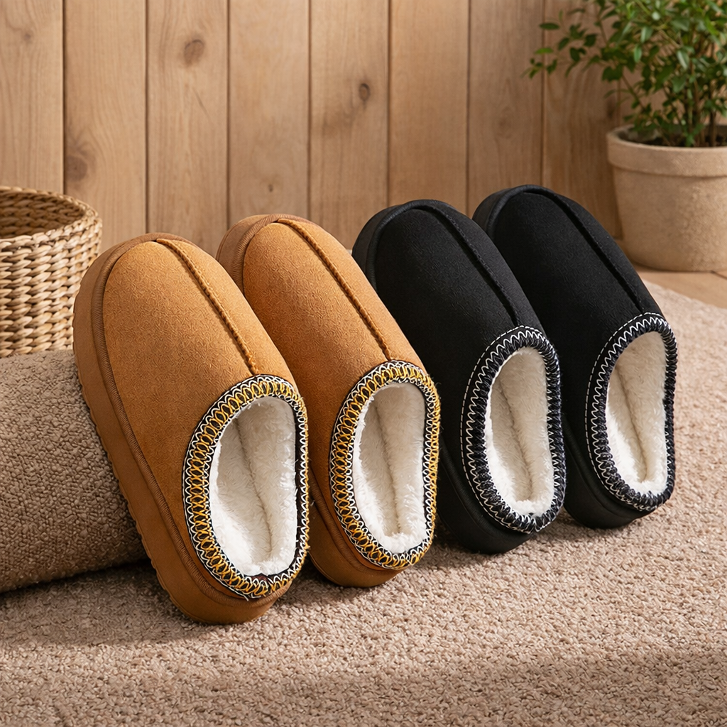 Chaussons à doublure chaude