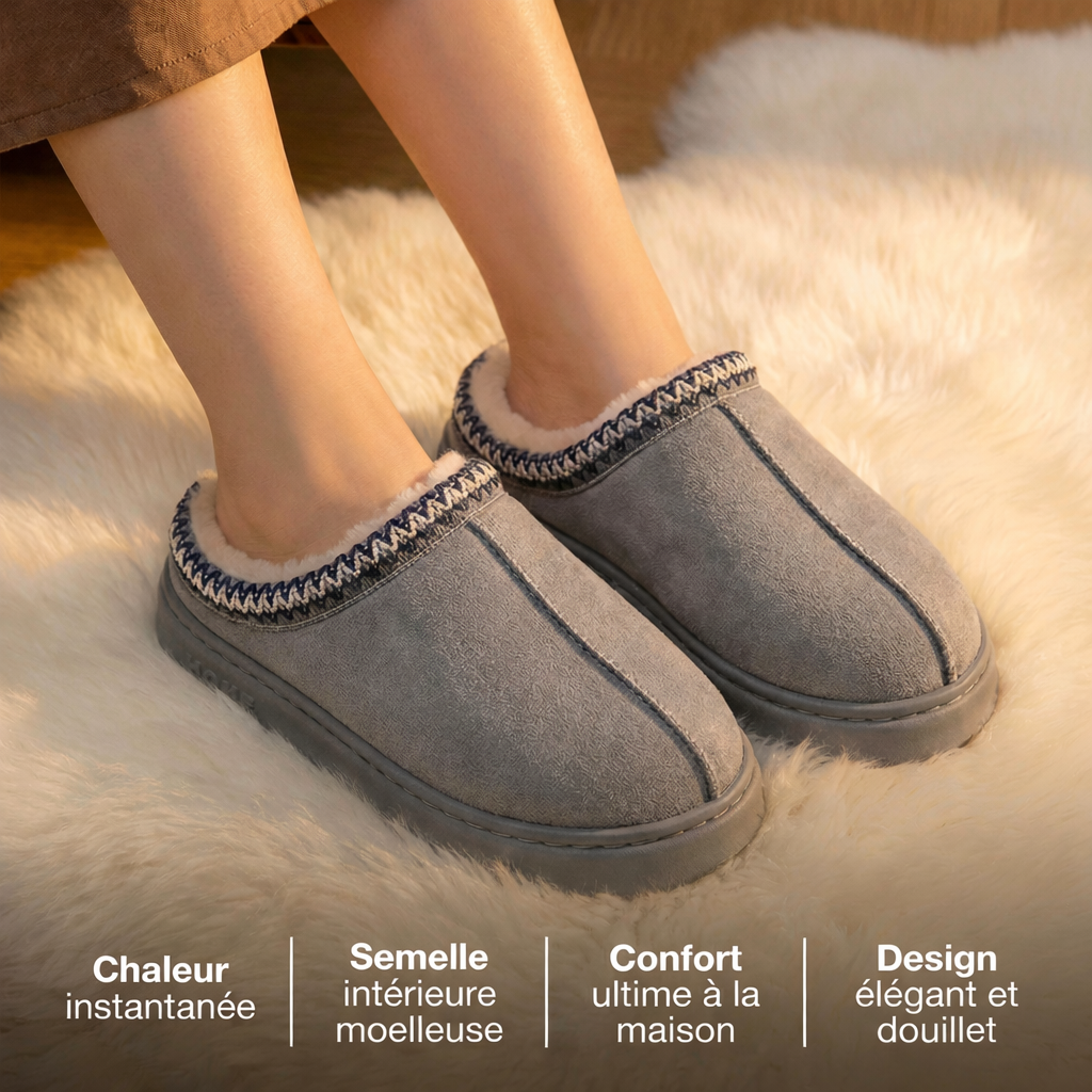 Chaussons à doublure chaude